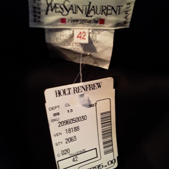 Yves Saint Laurent Brown Woman's Business Suit - Picture 2 of 2